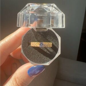 Gold Ring with Tanzanite Gemstone